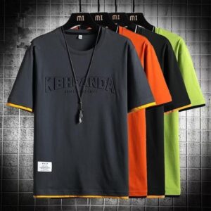 Men's short-sleeved T-shirt summer trend brand  | 1086