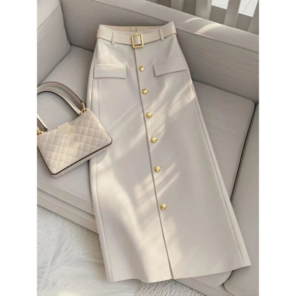 hot style high-end temperament pear-shaped figure long skirt autumn | 1042