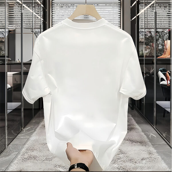 Heavy cotton short-sleeved T-shirt | 1094 - Image 4