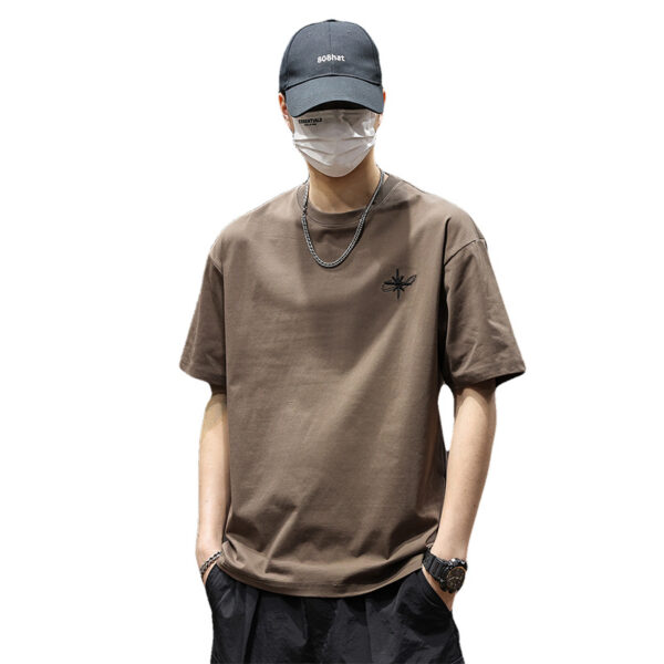 240G heavyweight long-staple cotton short-sleeved T-shirt | 8505 - Image 5