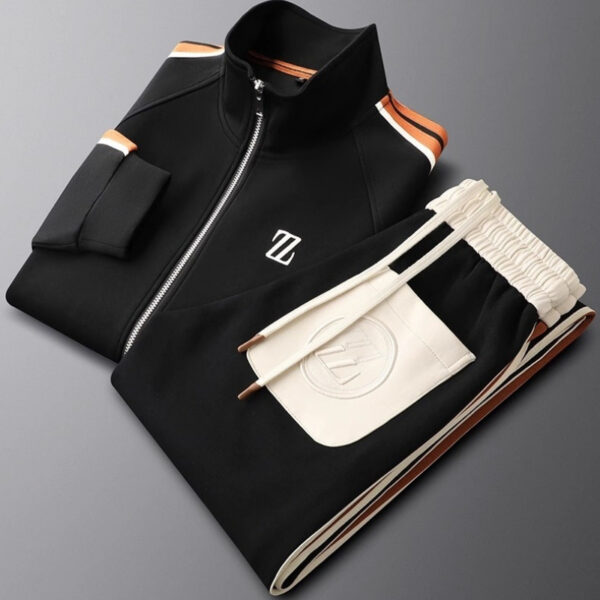 trendy fashion sportswear long sleeve straight pants two-piece suit | 1120