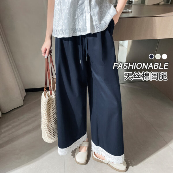 new high waist wide leg straight leg pants | 7006 - Image 4