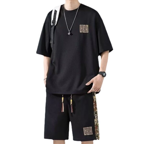 casual short-sleeved trendy suit for boys versatile | 1186 - Image 3