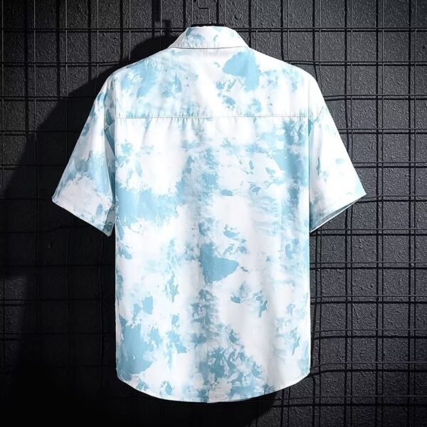 ice silk breathable summer Korean style trendy high-end printed shirt | 1176 - Image 4
