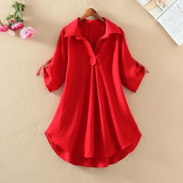 loose waist shows thin chiffon top women's trend | 1173 - Image 2