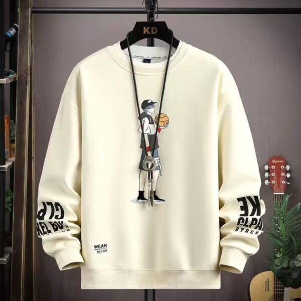 Round neck sweatshirt for men plus velvet and thickened | 1160