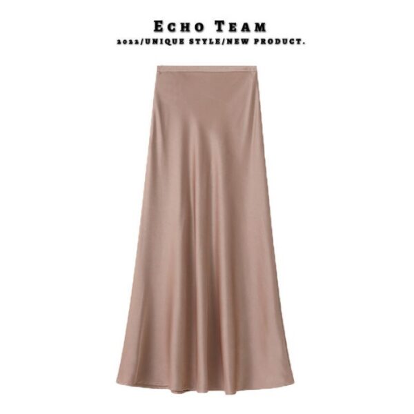drape A-line mermaid skirt midi commuter Korean version | 1150 - Image 2