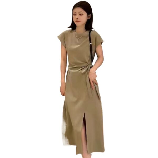 women's design strappy short-sleeved dress | 1155 - Image 5