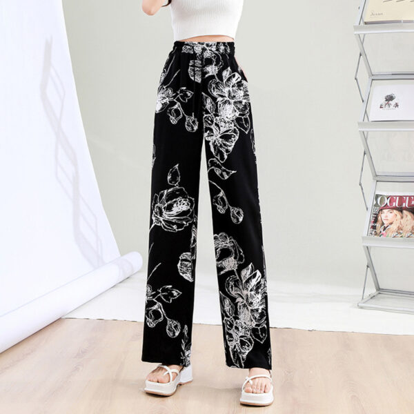 women's summer thin printing straight-tube mopping casual pants | 1170 - Image 13