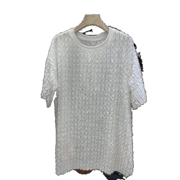 Short Sleeve Loose Large Slim Mid Length Shirt Women | 1174 - Image 5