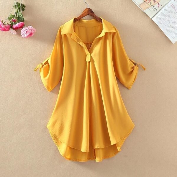 loose waist shows thin chiffon top women's trend | 1173 - Image 3
