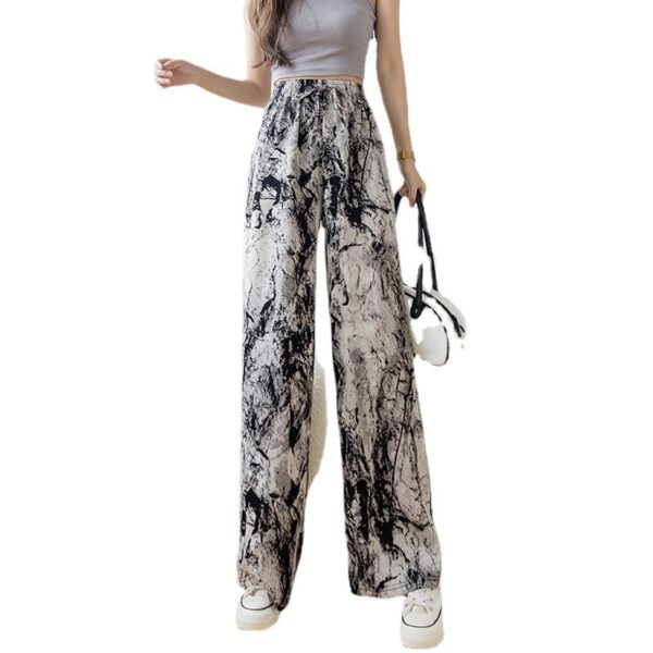 women's summer thin printing straight-tube mopping casual pants | 1170 - Image 5
