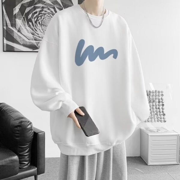 American casual loose long-sleeved pullover bottoming shirt | 1159 - Image 2